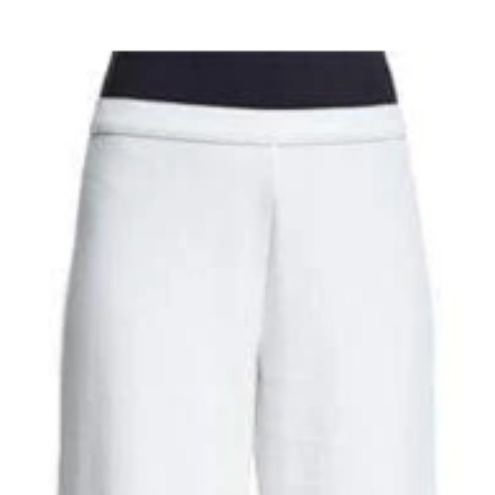 Joan Vass Easy Wide-Leg Ankle Pants